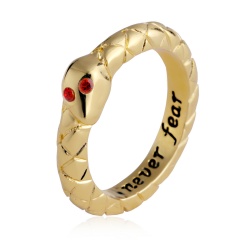 Fashion Women Lettering Rings Friend Family Jewelry Gift Gold