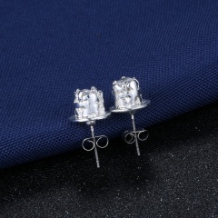 Crystal Earrings Long Chain Pearl Earrings for Girls Party Wedding Jewelry White