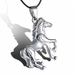 Fashion Stainless Steel Animals Horse Elephant Pendant Necklace Horse