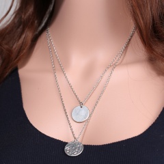 Fashion Men Women's Handmade Letters Pendant Necklace Chain Jewelry Round