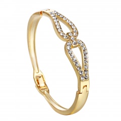 Rinhoo Fashion Korean jewelry wholesale fashion double ring matte rose gold bangle bracelet female bracelet bangle3