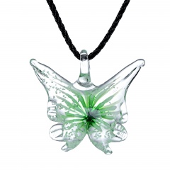 Fashion Lampwork Murano Glass Butterfly Animals Necklace Pendant Starfish Jewelry Hot Green