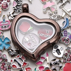Wholesale Heart Box Pendant Can Be Open (Other accessories are not included) Box