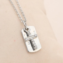 Women Retro Angle Wing Necklace Pendant Chain Wedding Party Jewelry Charm Gift Cross