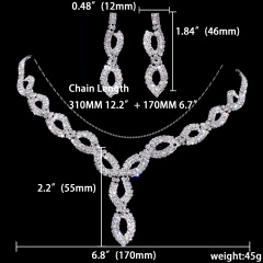Special Wedding Jewelry Set Necklace Earring Set Wholesale 1402-6591