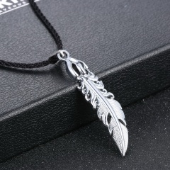 Fashion Silver Elephant Leaf Fish Pendant Necklace Chain Charm Jewelry Leaf