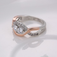 Charm Women Jewelry Crystal Rhinestone Ring Wedding Party Gift 7 Charm