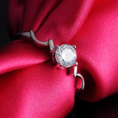 Women Finger Ring Heart Crystal Rhinestone Rings Girlfriend's Gift Jewelry 7