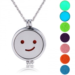 Aromatherapy Locket Oil Diffuser Necklace Openable Photo Box Aromatherapy Necklace A