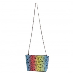 Geometric Diamond Rainbow Bag Chain Bag Shoulder Bag Crossbody Bag Night Light Bag 28*18*7cm Colours