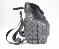 Geometric Ringer Bag Folding Chain Women's Bag Shoulder Bag Crossbody Bag Drawing Small Bag Black