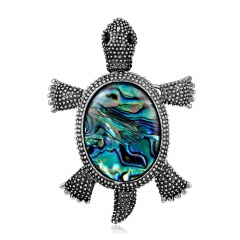 Rhinestone Crystal Turtle Brooch Animal Jewelry Animal