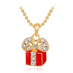Gold Gift Box Christmas Series Chain Necklace Jewelry Wholesale Gift Box