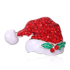 New Brooches With Cute Christmas Series Charms Santa Clause Fashion Men Women's Pins Brooches Jewelry For Cloth Decorations hat