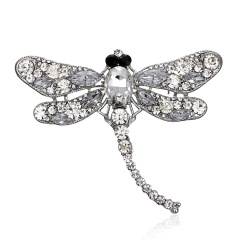 Vintage Crystal Dragonfly Brooches For Women Collar Pins Dragonfly Brooch White Dragonfly