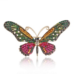 Colorful Cute Butterfly Brooch Mix Color Crystal Rhinestone Brooches for Women Lady Fashion Jewelry Boutonniere butterfly3