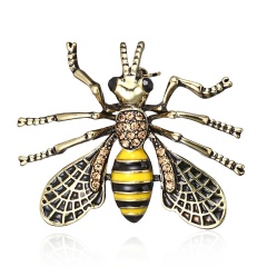 High-grade Vintage Fashion Pins Cute Bee Animals Enamel Insect Brooches For Women Party Gift New bee1