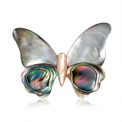 Fashion Butterfly Shell Alloy Brooch bytterfly