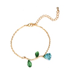 fashoin rose silver bracelet jewelry wholesale blue