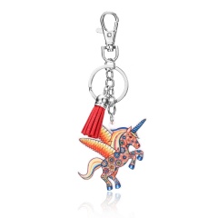 Flying Horse Keychain Thermal Transfer Gift Horse