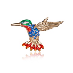 Dragonfly Swallow Shape Insects Brooch Pin Blue Red Green Metal Scarf Pins Women Kids Clothes Accessories Jewelry bird3