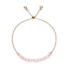 Fashion Pink Crystal Bracelet Women Jewelry Pink