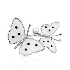 Rhinestone Gold Silver Butterfly Leaf Brooches Women Crystal Enamel Brooch Pins Gifts Butterfly
