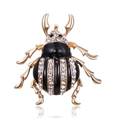 Enamel Lizard Bee Beetle Snake crab Hedgehog Brooches Scorpion dachshund Rhinestone Vintage Animal Jewelry Accessories Brooch animal2