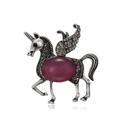 Cute Small Deer Elephant Brooches for Women Bucks Sika Deer Animal Brooch Pin Clothes Accessories Kids Gift Horse 1