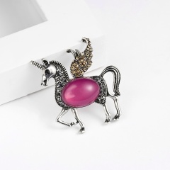 Cute Small Deer Elephant Brooches for Women Bucks Sika Deer Animal Brooch Pin Clothes Accessories Kids Gift Horse 1