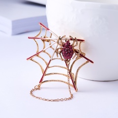 Animal Insects Brooches Jewelry 4Pcs Enamel Spider Brooch Women Kids Coat Suit Clothes Accessories Tree