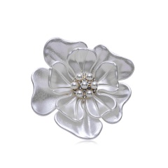 Rinhoo Camellia Flower Brooch pins plant Brooches For women Dressing Decoration Fashion Beautiful Jewelry Modern Girl Gift flower 1