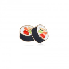Carttoon Sushi brooch Metal Enamel Pins for women Denim Jacket Backpack Collar Lapel Pin Badge Fashion Japanese style Jewelry cute2