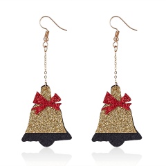 Cute Cartoon Deer Snowman Bells Santa Claus Earrings for Women Fashion Handmade Creative Christmas Gift Jewelry Female Brincos Bells