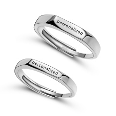 personalized Custom Steel Stainless Rings Lover Lover Rings