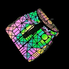 Geometric Diamond Noctilucent Backpack The geometric model