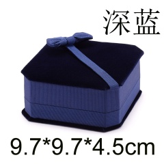 Octagonal Bowknot Jewelry Necklace Packaging Box Rose(9.7*9.7*4.5cm)