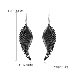Bohemian Geometric Jewelry Wings / Leaves / Butterfly Hollow Frosted Earrings Wings
