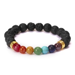 7 Chakra Healing Yoga Reiki Prayer Gemstone Bracelets Colorful