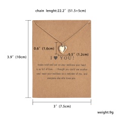 Women Charm Heart Pendant Necklace Gold Clavicle Chain Choker Fashion Jewelry Gift Love Heart