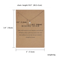 Women Charm Heart Pendant Necklace Gold Clavicle Chain Choker Fashion Jewelry Gift Rising star