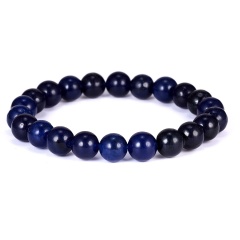 8 mm Gemstone Beads Handmake Elastic Bracelet Lazurite