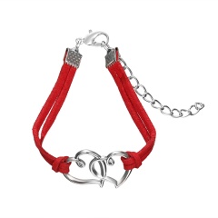Rinhoo accessories Red string bracelet charm female handmade friendship jewelry bracelet ladies men Hand-woven bracelet jewelry rope Heart