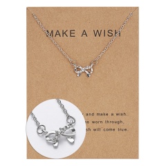 Wholeslae Paper card necklace pendant clavicle chain #1
