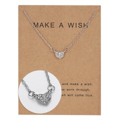 Wholeslae Paper card necklace pendant clavicle chain #5