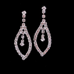 Fashion Exquisite Tassel Earrings For Women Gorgeous Rhinestone Ladies Wedding Earrings Jewelry Water Drop