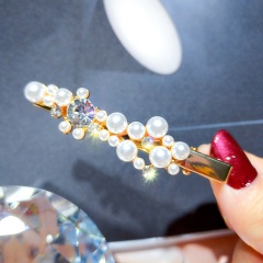 Micro-inlaid flower pearl hairpin hair ornament HW17Y068M3