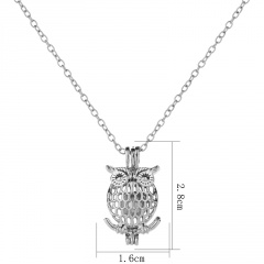 Charm Glow In The Dark Owl Animal Pendant Necklace Luminous Women Jewelry Owl-Blue