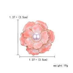 New Design Rhinestone Flower Brooches For Women High Quality Fashion Jewelry Wedding Pin Girls Brooch Bijouterie Brooches Gifts Pink