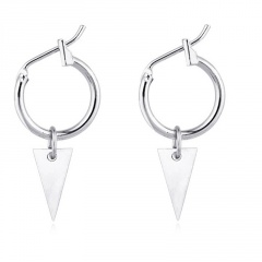 Geometric Drop Dangle Earrings Cross Feather Charms Earrings triangle